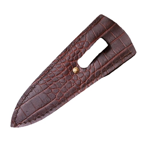 Crocodile leather boot - boot, knife