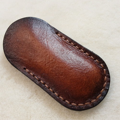 Leather folding knife - leather,